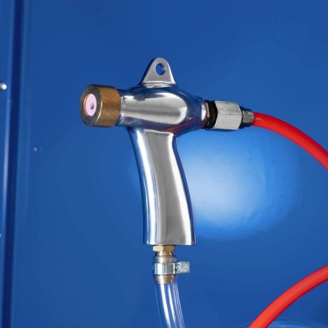 Piaskarka kabinowa ciśnieniowa z oświetleniem i pedałem nożnym 990 l - zestaw MSW