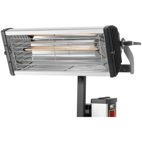 Promiennik podczerwieni warsztatowy lakierniczy do suszenia karoserii na statywie 2 x 1000 W MSW