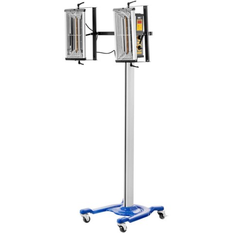 Promiennik podczerwieni warsztatowy lakierniczy do suszenia karoserii na statywie 2 x 1000 W MSW