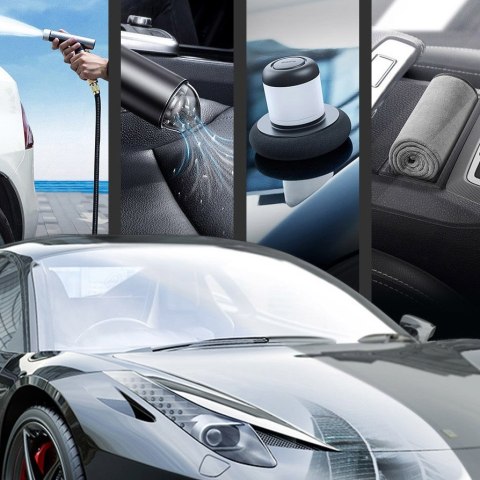 Ręcznik z mikrofibry do osuszania samochodu mikrofibra 40x40cm szary - ZESTAW 2 szt. BASEUS