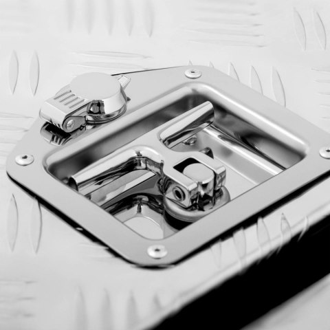 Skrzynka narzędziowa transportowa aluminiowa zamykana na klucz 280 l 177 x 40 x 40 cm MSW