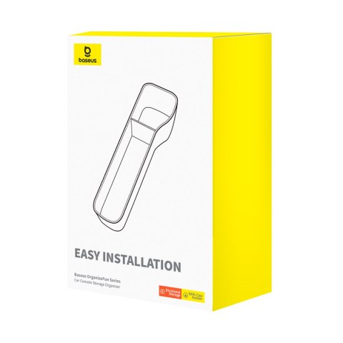 Organizator uchwyt na kubek i drobiazgi do samochodu OrganizeFun Series brązowy BASEUS