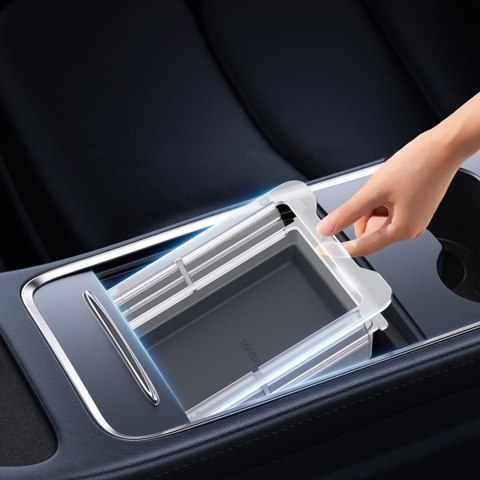 Organizer szufladka T-Space do Tesla Model 3 / Y środkowa konsola szary BASEUS
