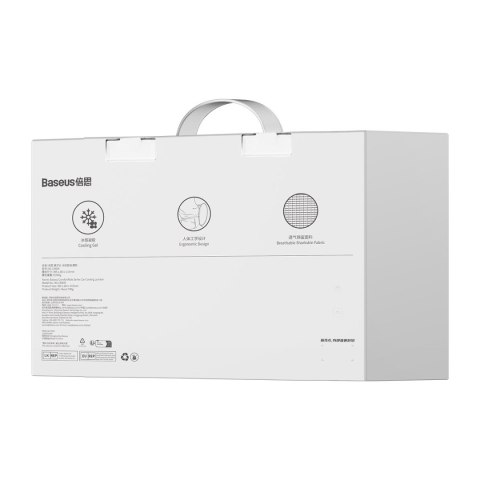 Poduszka lędźwiowa z pamięcią kształtu do samochodu ComfortRide niebieska BASEUS