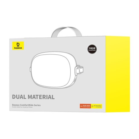 Poduszka na zagłówek samochodowy z 2 materiałami ComfortRide Series ciemnozielona BASEUS