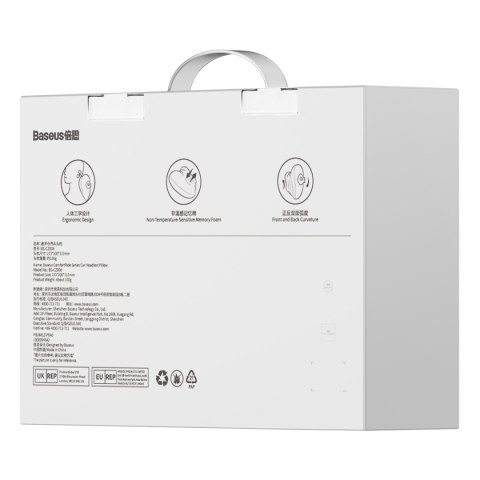 Poduszka samochodowa na zagłówek ComfortRide z pamięcią kształtu niebieska BASEUS