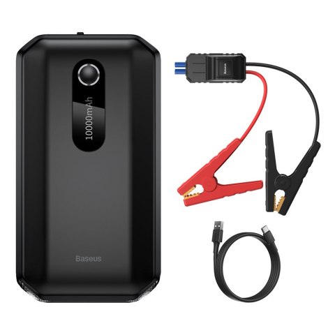 Powerbank 10000mAh + urządzenie rozruchowe auta Booster 12V 1000A czarny BASEUS