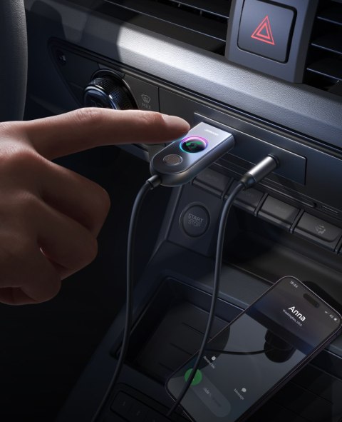 Samochodowy bezprzewodowy odbiornik nadajnik Audio USB AUX JR-CB6 szary JOYROOM