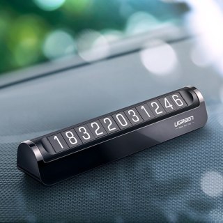 Tabliczka parkingowa do samochodu na numer telefonu kierowcy - czarna UGREEN