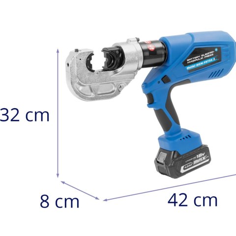 Zaciskarka prasa do kabli akumulatorowa 16-400 mm2 120 kN MSW