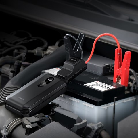 3w1 Urządzenie rozruchowe Car Jump Starter powerbank 10000mAh latarka LED - czarny BASEUS