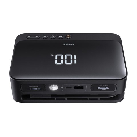 4w1 Jump starter 600A z latarką powerbankiem 6000mAh kompresorem Super Energy - czarny BASEUS