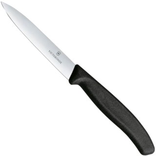 Nóż do jarzyn gładki dł. 100/212 mm - czarny Victorinox
