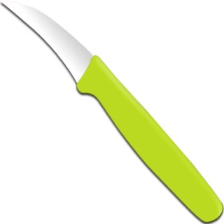 Nóż do obierania z wygiętym ostrzem 158 mm - zielony Hendi