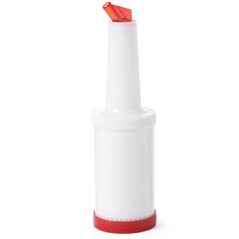 Dyspenser dozownik barmański 0.8L czerwony - Hendi 557600 Bar Up