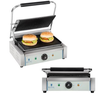Grill kontaktowy dwustronny ryflowany PANINI Royal Catering