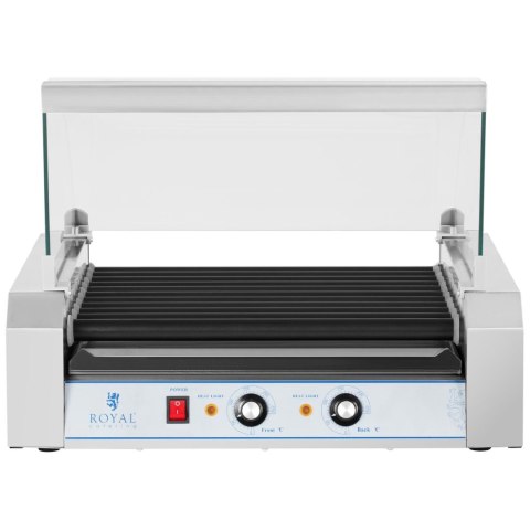 Grill rolkowy z szybą Roller grill z rolkami z teflonu 11T Royal Catering