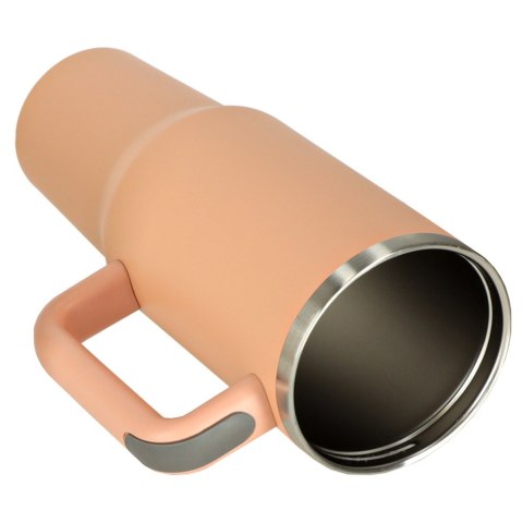 Kubek termiczny ze słomką i uchwytem termos 1200ml róż pudrowy Kik Sp. z o. o. Sp. k.