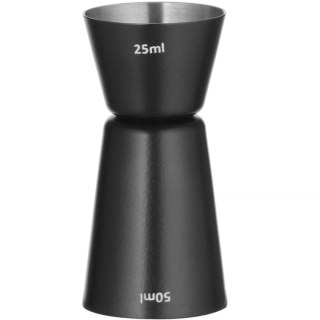 Miara barmańska dwustronna do drinków koktajli 25 ml 50 ml - czarna Bar Up