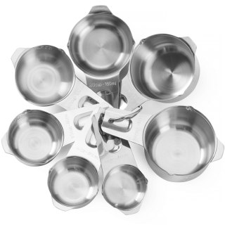 Miarka barowa kuchenna 30 / 60 / 80 / 120 / 160 / 180 / 240 ml - zestaw 7 szt. Hendi