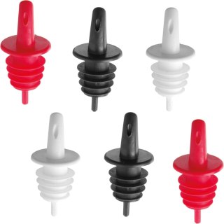 Nalewak dozownik kurek do butelek do alkoholu 3 kolory ZESTAW 6szt. Bar Up