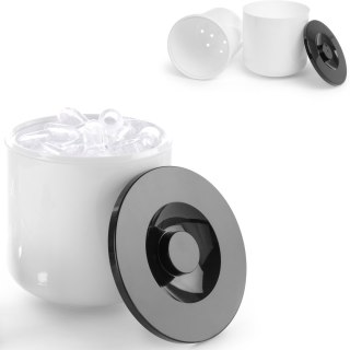 Pojemnik do lodu na lód biały z czarną pokrywką 5L Bar Up