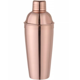 Shaker barmański 3 częściowy do drinków i koktajli Cobbler 0.8 l - miedziany Bar Up