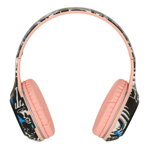 Słuchawki bezprzewodowe nauszne Bluetooth RGB Gaming Sport 200mAh różowe Kik Sp. z o. o. Sp. k.