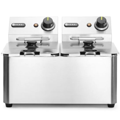 Frytownica gastronomiczna Kitchen Line 6kW 230V 2 x 4L - Hendi 205846 Hendi