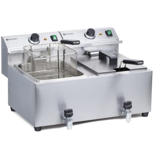 Frytownica z kranem Masterpro 230V 7kW 2 x 8L - Hendi 209301 Hendi