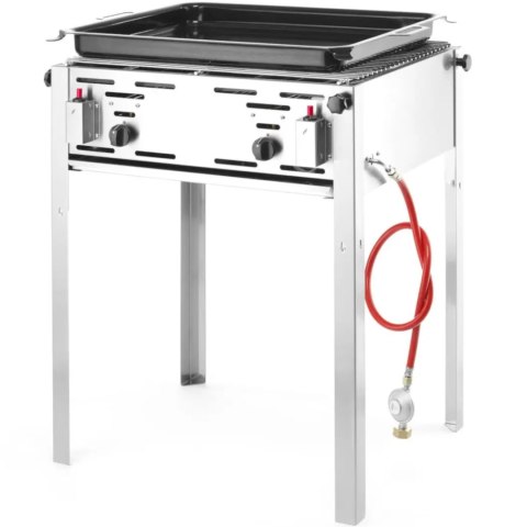 Grill gazowy z patelnią Grill Master Maxi 590x480mm 11.6kW - Hendi 154717 Hendi