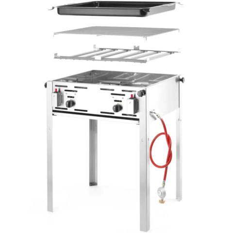 Grill gazowy z patelnią Grill Master Maxi 590x480mm 11.6kW - Hendi 154717 Hendi