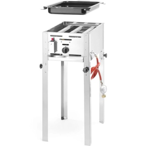 Grill gazowy z patelnią Grill Master Mini 340x540x(H)840 mm 5.8kW- Hendi 154700 Hendi