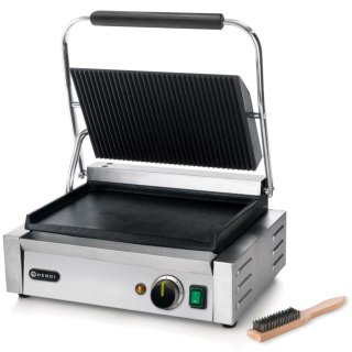 Kontakt grill kontaktowy PANINI góra ryflowana dół gładki 2200W - Hendi 263662 Hendi