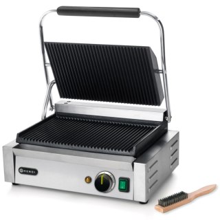 Kontakt grill kontaktowy PANINI ryflowany 2200W - Hendi 263655 Hendi