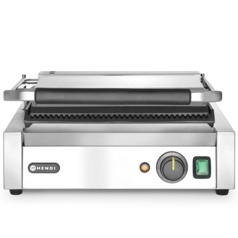 Kontakt grill kontaktowy PANINI ryflowany 2200W - Hendi 263655 Hendi