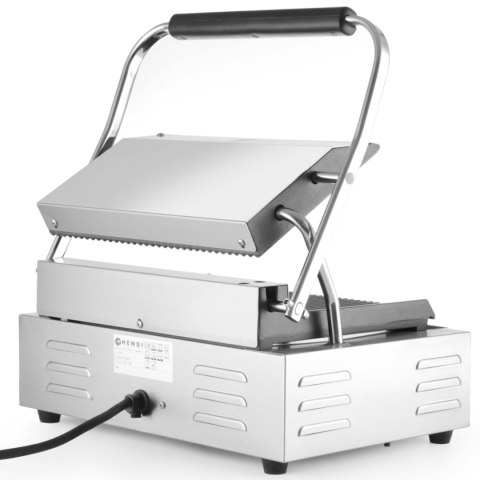 Kontakt grill kontaktowy PANINI ryflowany 2200W - Hendi 263655 Hendi