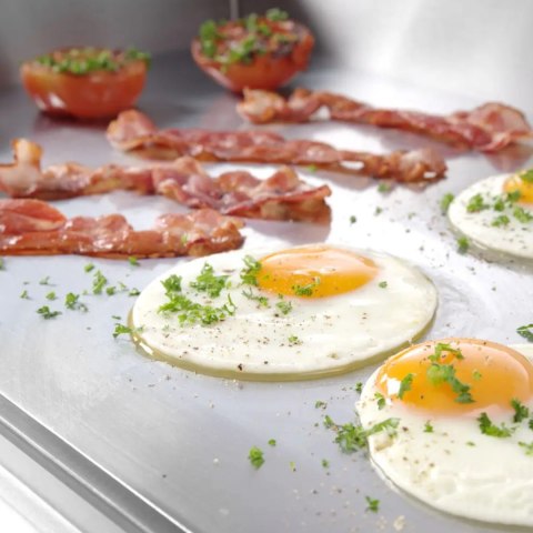 Płyta grzewcza grillowa Profi Line gładka do pracy ciągłej 2400W - Hendi 203149 Hendi