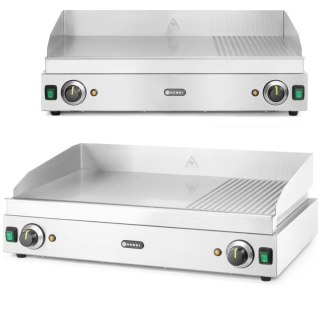 Płyta grzewcza grillowa Profi Line gładka-ryflowana podwójna do pracy ciągłej 3500W - Hendi 203163 Hendi