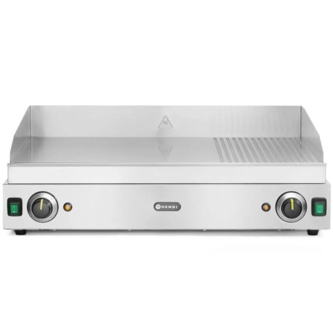 Płyta grzewcza grillowa Profi Line gładka-ryflowana podwójna do pracy ciągłej 3500W - Hendi 203163 Hendi