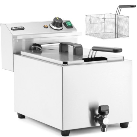 Frytownica elektryczna nastawna z kranem spustowym 400 V 66000 W 10 l - Hendi 209424 Hendi