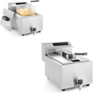 Frytownica frytkownica z panelem cyfrowym Mastercook z kranem 8L 3500W Hendi