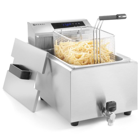 Frytownica frytkownica z panelem cyfrowym Mastercook z kranem 8L 3500W Hendi