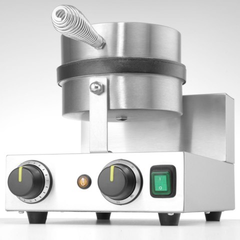 Gofrownica okrągła pojedyncza do gofrów belgijskich TEFLON śr. 190 mm - Hendi 212172 Hendi