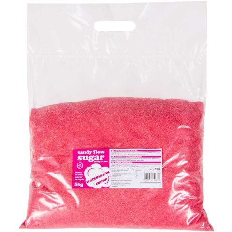 Kolorowy cukier do waty cukrowej czerwony o smaku arbuzowym 5kg GSG24