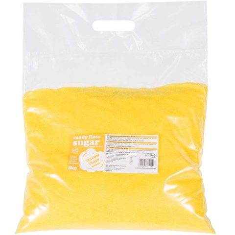 Kolorowy cukier do waty cukrowej żółty o smaku naturalnym 5kg GSG24