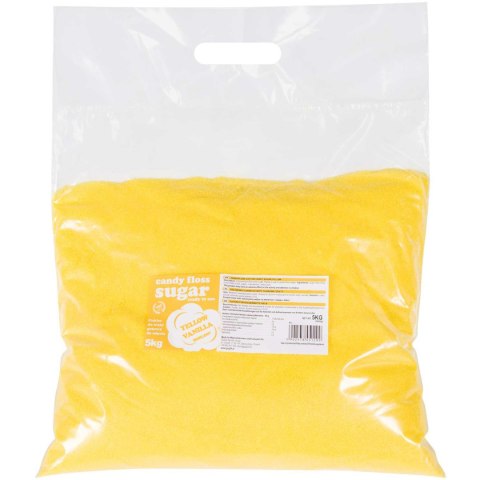 Kolorowy cukier do waty cukrowej żółty o smaku waniliowym 5kg GSG24