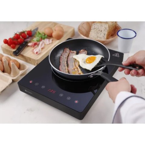 Kuchenka indukcyjna przenośna z panelem dotykowym 1 pole grzewcze Black Line śr. 22 cm 2000 W - Hendi 239391 Hendi