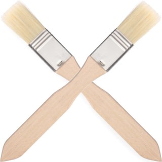 Pędzelek cukierniczy do smarowanai płaski 20x210mm ZESTAW 2szt. - HENDI 515228 Hendi