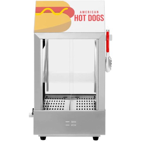 Podgrzewacz witryna grzewcza do 100 hot dogów parówek 25 bułek 1000W Royal Catering